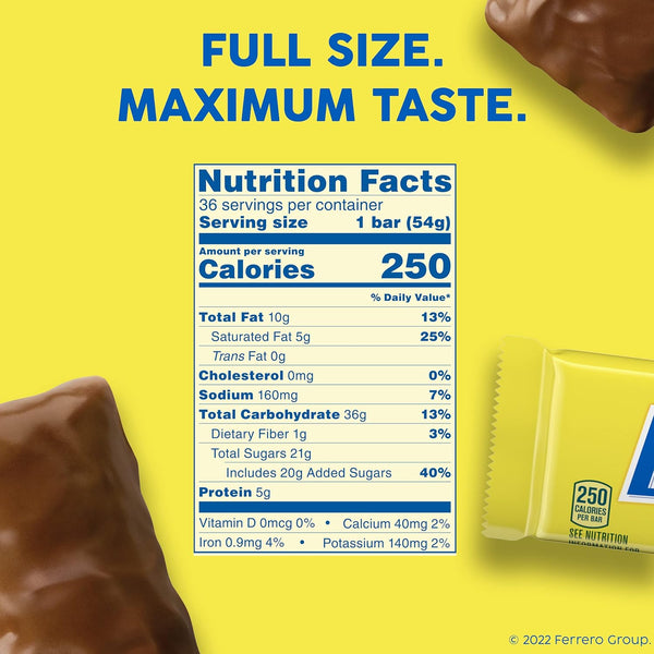 Chocolatey, Peanut-Buttery, Full Size Candy Bars, 2 pack, 6 Count per pack, plus 3 My Outlet Mall Resealable Storage Pouches