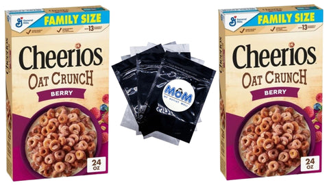 Oat Crunch Berry Oat Breakfast Cereal, Family Size, 2 Packs, 24 oz per pack, plus 3 My Outlet Mall Resealable Storage Pouches