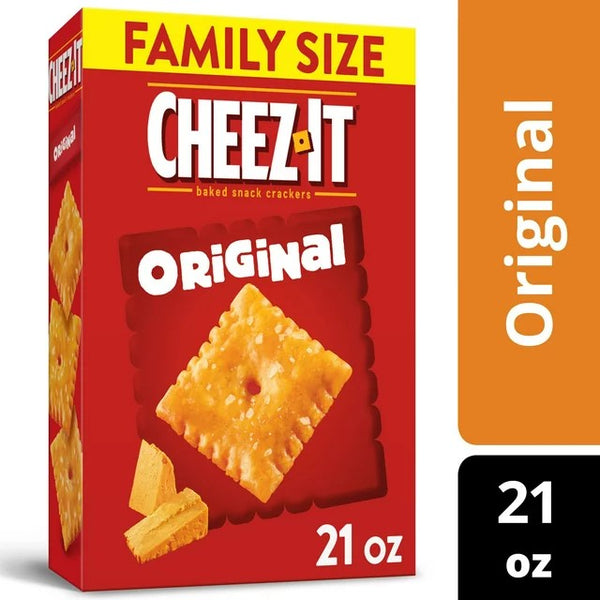 Original Cheese Crackers, 2 pack, 21 oz, plus 3 My Outlet Mall Resealable Storage Pouches