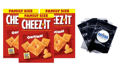 Original Cheese Crackers, 3 pack, 21 oz, plus 3 My Outlet Mall Resealable Storage Pouches