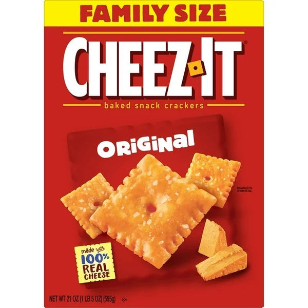 Original Cheese Crackers, 2 pack, 21 oz, plus 3 My Outlet Mall Resealable Storage Pouches