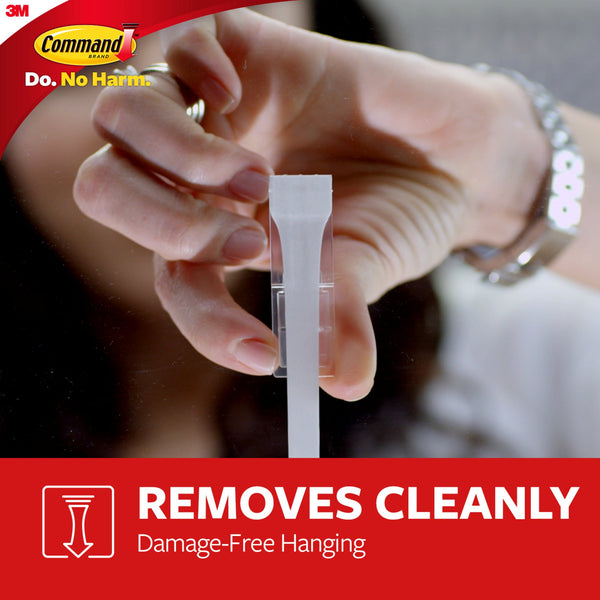 Large Designer Hooks, White, Hang Decoration Damage-free, 2 pack, 4 wall hooks per pack, Command, plus 3 My Outlet Mall Resealable Storage Pouches