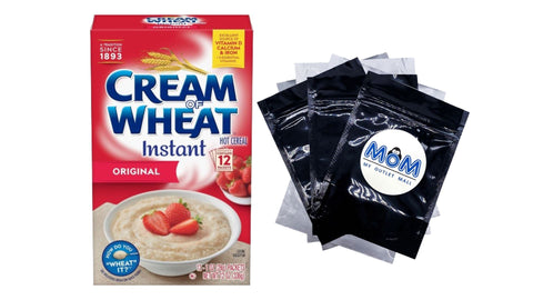 Instant Hot Cereal, Original - 1 pack - 12 Packets - plus 3 My Outlet Mall Resealable Storage Pouches