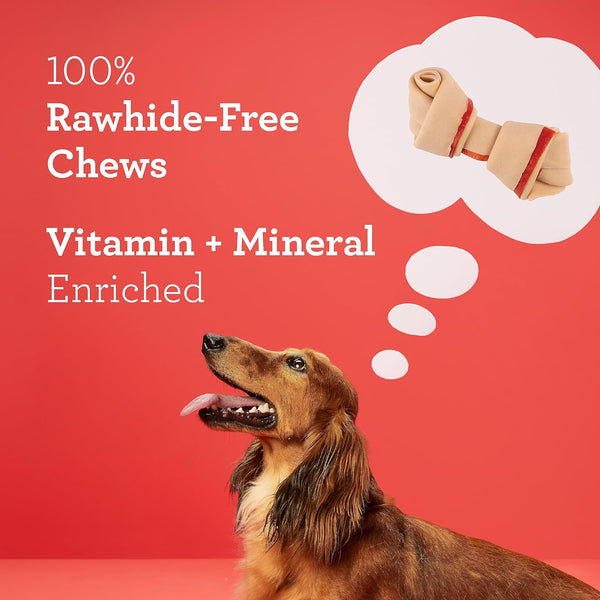 Chicken Flavored Rawhide-Free Dog Chews, Mini - 2 packs - 22.5 oz - plus 3 My Outlet Mall Resealable Storage Pouches