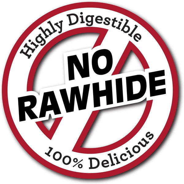 Dino Chews, Grain-Free, Rawhide-Free Dog Chews, Large, 3 pack, 14.8 oz (7 Count) per pack, plus 3 My Outlet Mall Resealable Storage Pouches