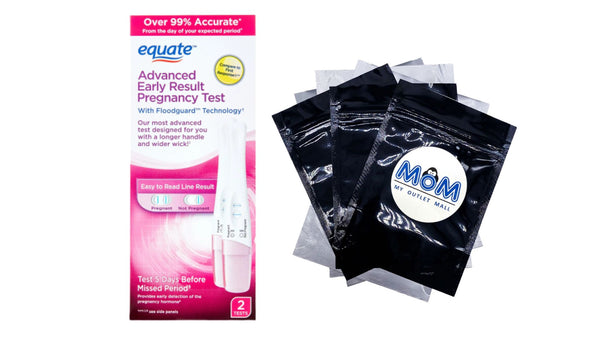 Advanced Early Pregnancy Test, Test 5 Days Sooner, over 99% Accurate - 1 pack - 2 count - plus 3 My Outlet Mall Resealable Storage Pouches