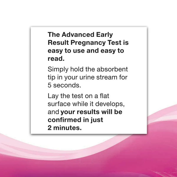 Advanced Early Pregnancy Test, Test 5 Days Sooner, over 99% Accurate, 2 pack, 1 count per pack, plus 3 My Outlet Mall Resealable Storage Pouches