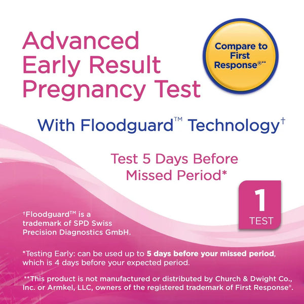 Advanced Early Pregnancy Test, Test 5 Days Sooner, over 99% Accurate, 3 pack, 1 count per pack, plus 3 My Outlet Mall Resealable Storage Pouches