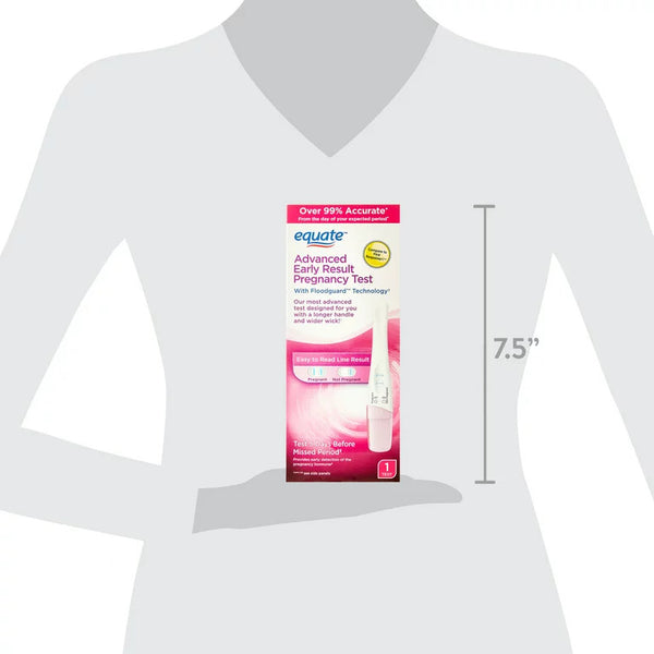 Advanced Early Pregnancy Test, Test 5 Days Sooner, over 99% Accurate, 3 pack, 1 count per pack, plus 3 My Outlet Mall Resealable Storage Pouches