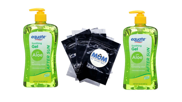 After Sun Soothing Gel With Aloe, 2 pack, 20 oz per pack, plus 3 My Outlet Mall Resealable Storage Pouches