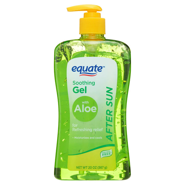 After Sun Soothing Gel With Aloe, 2 pack, 20 oz per pack, plus 3 My Outlet Mall Resealable Storage Pouches