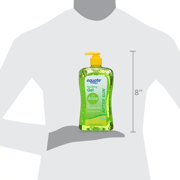 After Sun Soothing Gel With Aloe, 1 pack, 20 oz, plus 3 My Outlet Mall Resealable Storage Pouches