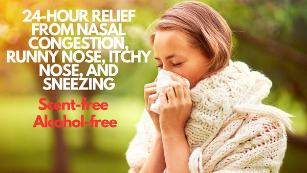 Allergy Relief 24-Hour Non-Drowsy Budesonide Nasal Spray 32mcg, 120 sprays, 3 pack, 0.285fl oz per pack, plus 3 My Outlet Mall Resealable Storage Pouches