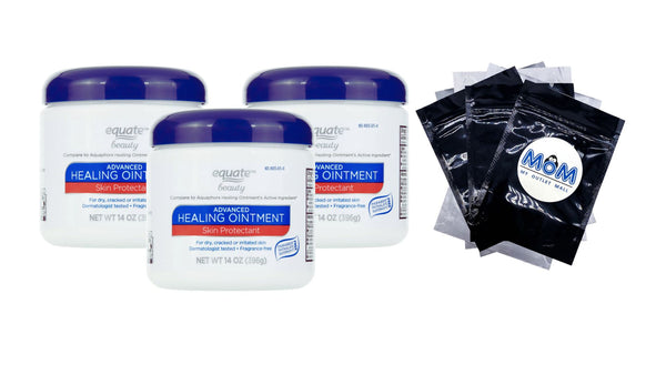Advanced Healing Ointment, 3 pack, 14oz per pack, plus 3 My Outlet Mall Resealable Storage Pouches