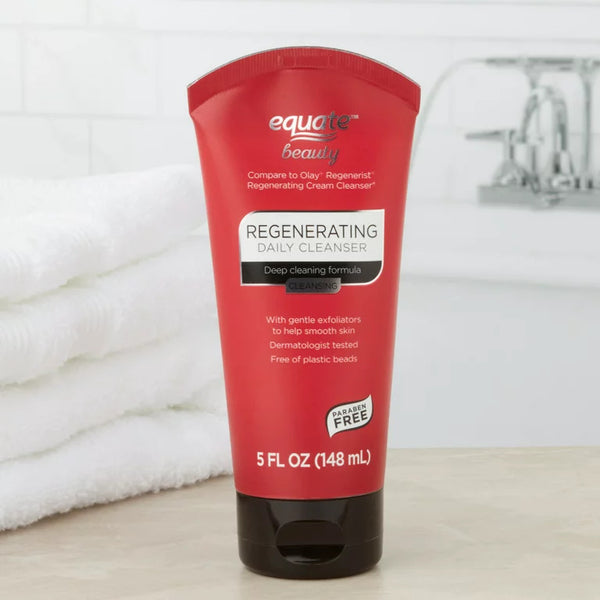 Cleansing Deep Cleaning Formula Regenerating Daily Cleanser Tube, 1 pack, 5fl oz, plus 3 My Outlet Mall Resealable Storage Pouches
