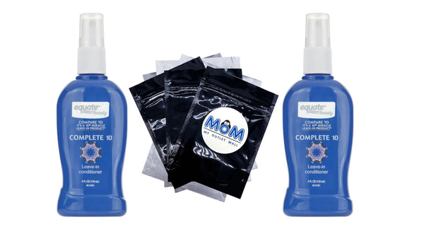 Complete 10 Nourishing Volumizing Leave-in Conditioner, 2 pack, 4fl oz per pack, plus 3 My Outlet Mall Resealable Storage Pouches