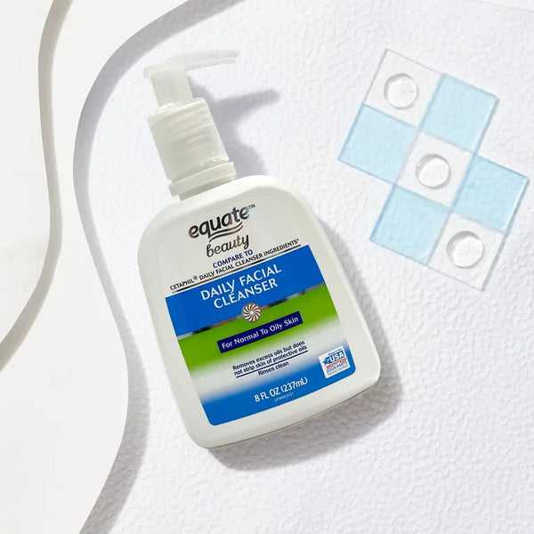 Daily Facial Cleanser for Normal to Oily Skin, 1 pack, 8fl oz, plus 3 My Outlet Mall Resealable Storage Pouches