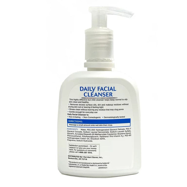 Daily Facial Cleanser for Normal to Oily Skin, 2 pack, 8fl oz per pack, plus 3 My Outlet Mall Resealable Storage Pouches