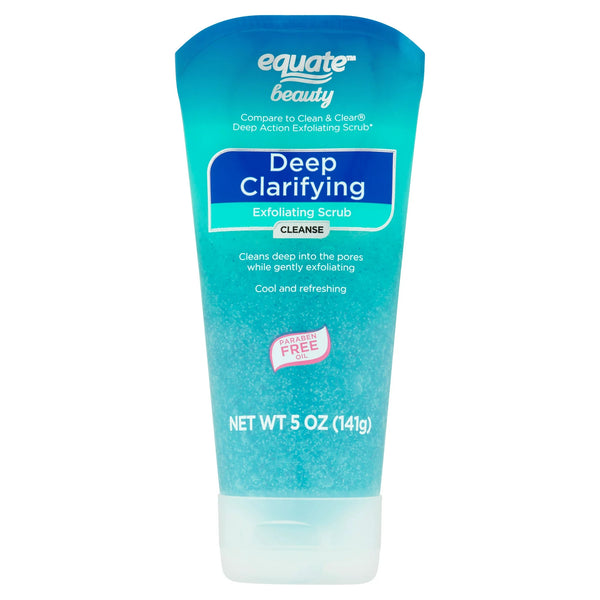 Deep Clarifying Exfoliating Scrub, 3 pack, 5 oz per pack, plus 3 My Outlet Mall Resealable Storage Pouches