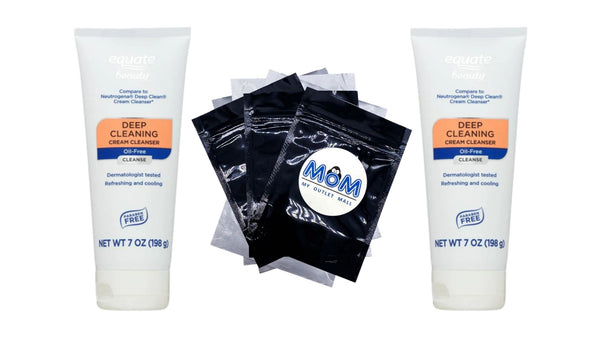 Deep Cleaning Cream Cleanser, 2 pack, 7 oz per pack, plus 3 My Outlet Mall Resealable Storage Pouches