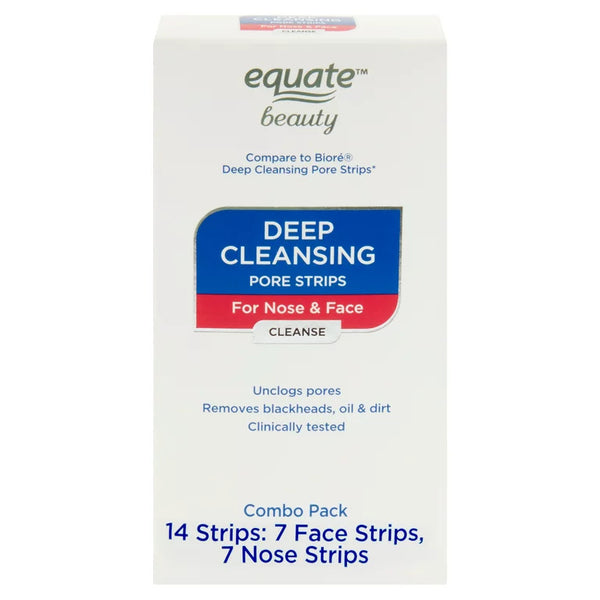 Deep Cleansing Pore Strips for Nose & Face Combo Pack, 1 pack, 14 count, plus 3 My Outlet Mall Resealable Storage Pouches
