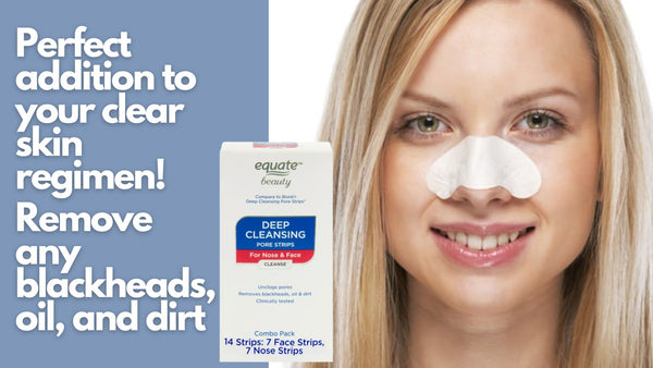 Deep Cleansing Pore Strips for Nose & Face Combo Pack, 1 pack, 14 count, plus 3 My Outlet Mall Resealable Storage Pouches