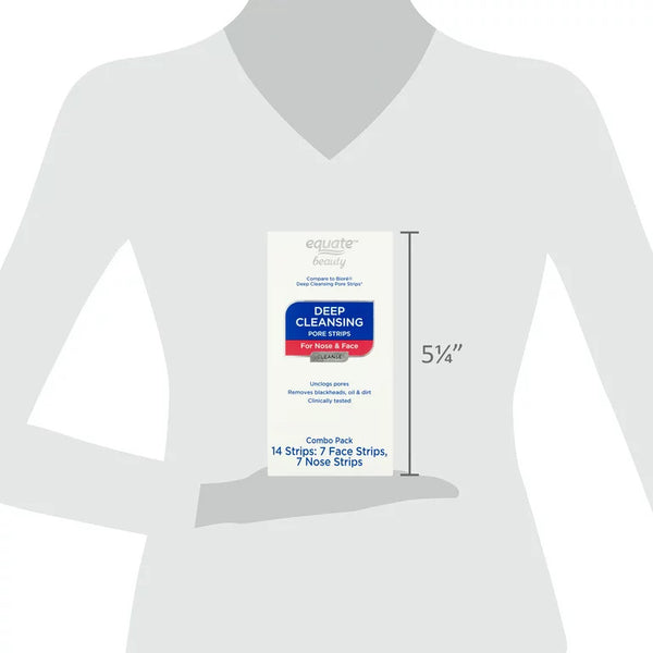 Deep Cleansing Pore Strips for Nose & Face Combo Pack, 1 pack, 14 count, plus 3 My Outlet Mall Resealable Storage Pouches