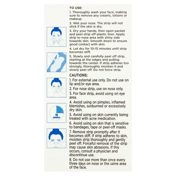 Deep Cleansing Pore Strips for Nose & Face Combo Pack, 1 pack, 14 count, plus 3 My Outlet Mall Resealable Storage Pouches