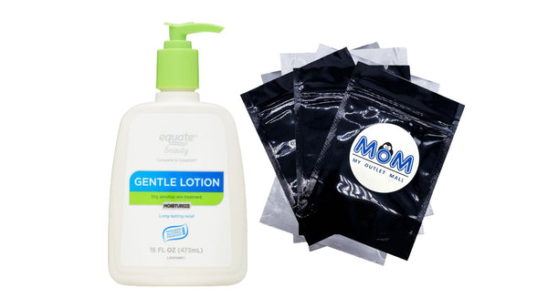 Gentle Lotion, 1 pack, 16fl oz, plus 3 My Outlet Mall Resealable Storage Pouches