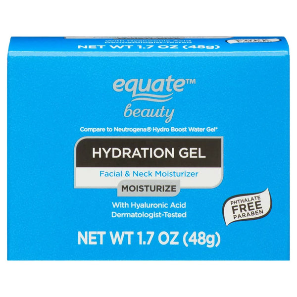 Hydration Gel Facial and Neck Moisturizer, 1 pack, 1.7 oz, plus 3 My Outlet Mall Resealable Storage Pouches