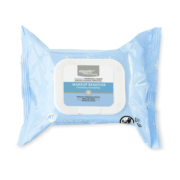 Makeup Remover Cleansing Towelettes, 3 pack, 40 Towelettes per pack, plus 3 My Outlet Mall Resealable Storage Pouches