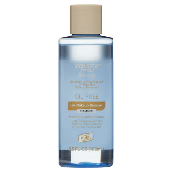 Oil-Free Makeup Remover, 2 pack, 5.5fl oz per pack, plus 3 My Outlet Mall Resealable Storage Pouches