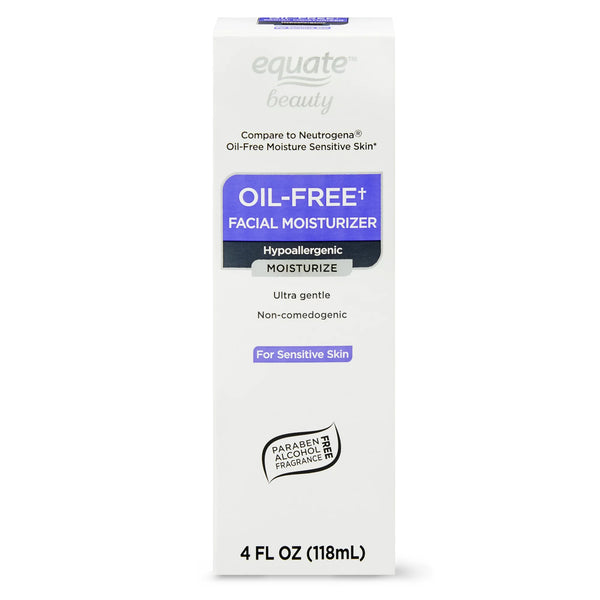 Oil-Free Facial Moisturizer for Sensitive Skin, 1 pack, 4fl oz, plus 3 My Outlet Mall Resealable Storage Pouches