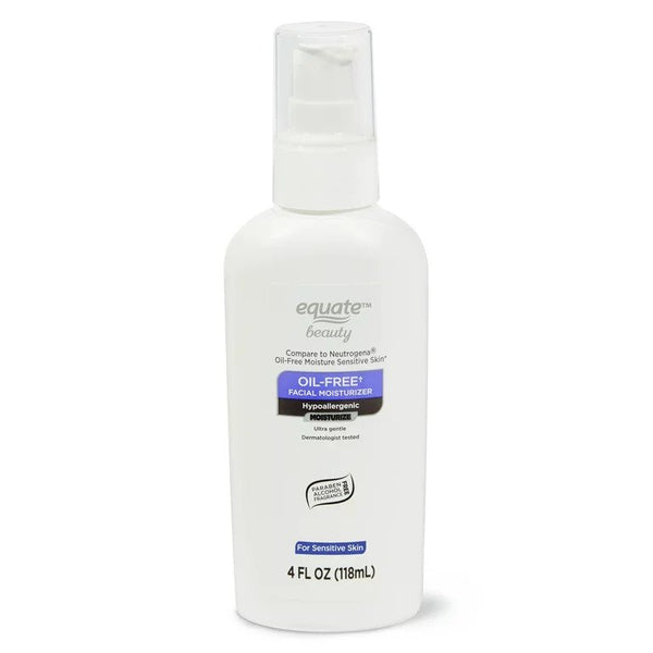 Oil-Free Facial Moisturizer for Sensitive Skin, 2 pack, 4fl oz per pack, plus 3 My Outlet Mall Resealable Storage Pouches