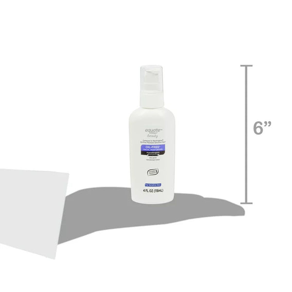 Oil-Free Facial Moisturizer for Sensitive Skin, 3 pack, 4fl oz per pack, plus 3 My Outlet Mall Resealable Storage Pouches