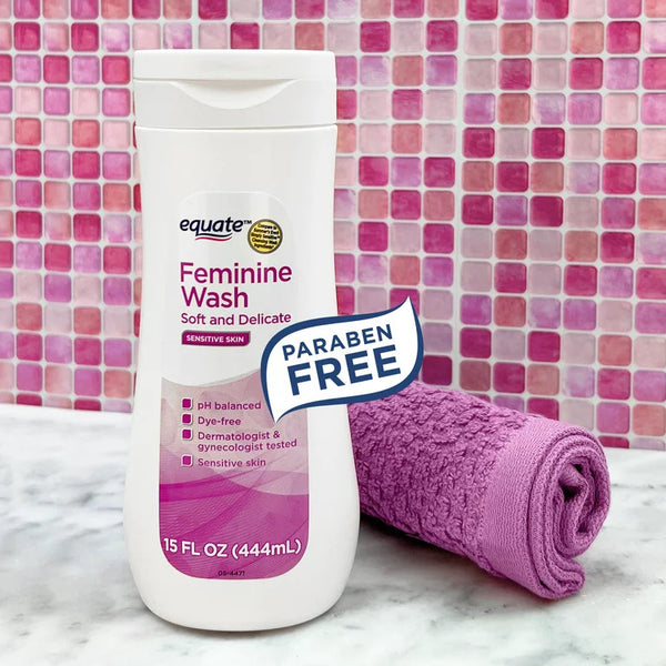 Sensitive Skin Feminine Wash, 1 pack, 15 oz, plus 3 My Outlet Mall Resealable Storage Pouches