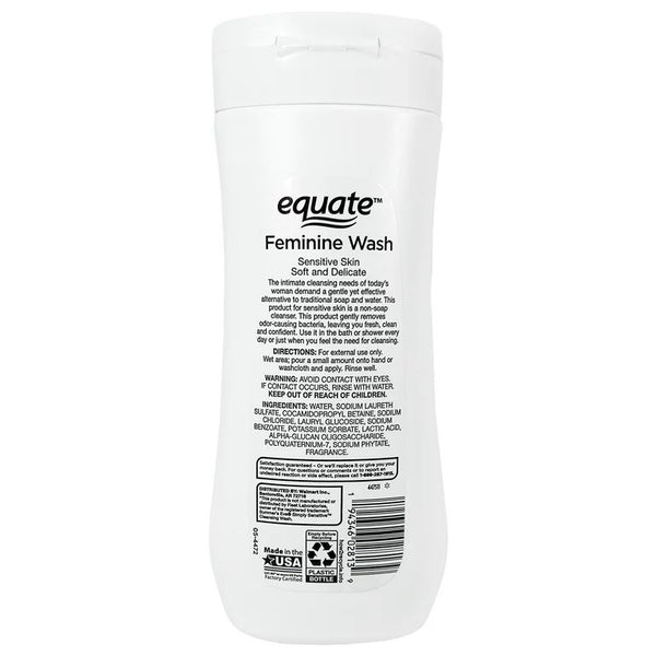 Sensitive Skin Feminine Wash, 1 pack, 15 oz, plus 3 My Outlet Mall Resealable Storage Pouches