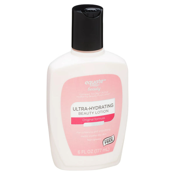 Ultra-Hydrating Beauty Lotion Softening and Smoothing for Dry Skin, 3 pack, 6fl oz per pack, plus 3 My Outlet Mall Resealable Storage Pouches