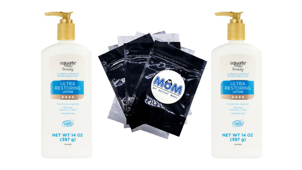 Ultra Restoring Skin Therapy Lotion, 2 pack, 14oz per pack, plus 3 My Outlet Mall Resealable Storage Pouches