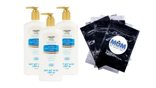 Ultra Restoring Skin Therapy Lotion, 3 pack, 14oz per pack, plus 3 My Outlet Mall Resealable Storage Pouches