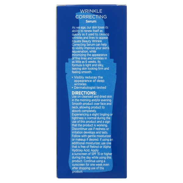 Wrinkle Correcting Serum, 1 pack, 1fl oz, plus 3 My Outlet Mall Resealable Storage Pouches