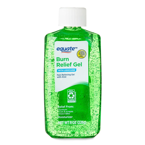 Burn Relief Gel with Lidocaine, 1 pack, 8oz, plus 3 My Outlet Mall Resealable Storage Pouches