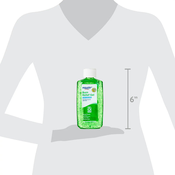 Burn Relief Gel with Lidocaine, 1 pack, 8oz, plus 3 My Outlet Mall Resealable Storage Pouches