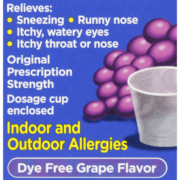 Children's Allergy Oral Solution, Grape, 1 pack, 4fl oz, plus 3 My Outlet Mall Resealable Storage Pouches