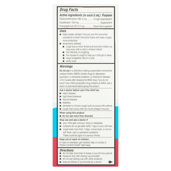 Children's Multi-Symptom Cold Liquid, Very Berry - 1 pack - 4fl oz - plus 3 My Outlet Mall Resealable Storage Pouches