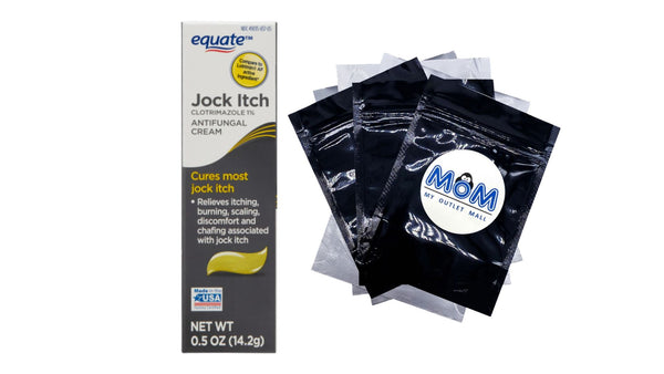 Clotrimazole Jock Itch Antifungal Cream, 1 pack, 0.5oz, plus 3 My Outlet Mall Resealable Storage Pouches