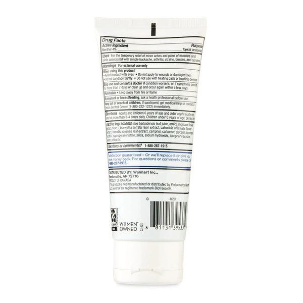 Cold Therapy Pain Relieving Gel Tube, 4% Menthol Analgesic, 1 pack, 3fl oz, plus 3 My Outlet Mall Resealable Storage Pouches