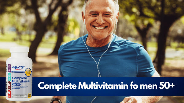 Complete Multivitamin/Multimineral Supplement Tablets, Men 50+, 3 packs , 200 count - plus 3 My Outlet Mall Resealable Storage Pouches