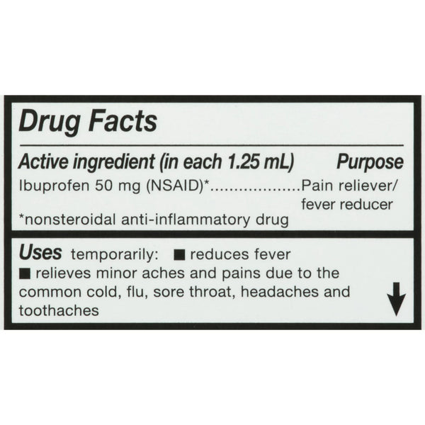 Concentrated Infants' Drops Ibuprofen Oral Suspension, Berry Flavor, 3 pack, 1fl oz per pack, plus 3 My Outlet Mall Resealable Storage Pouches