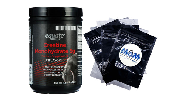 Creatine Monohydrate Dietary Supplement, Unflavored, 5 g - 1 pack - 15.87 oz - plus 3 My Outlet Mall Resealable Storage Pouches